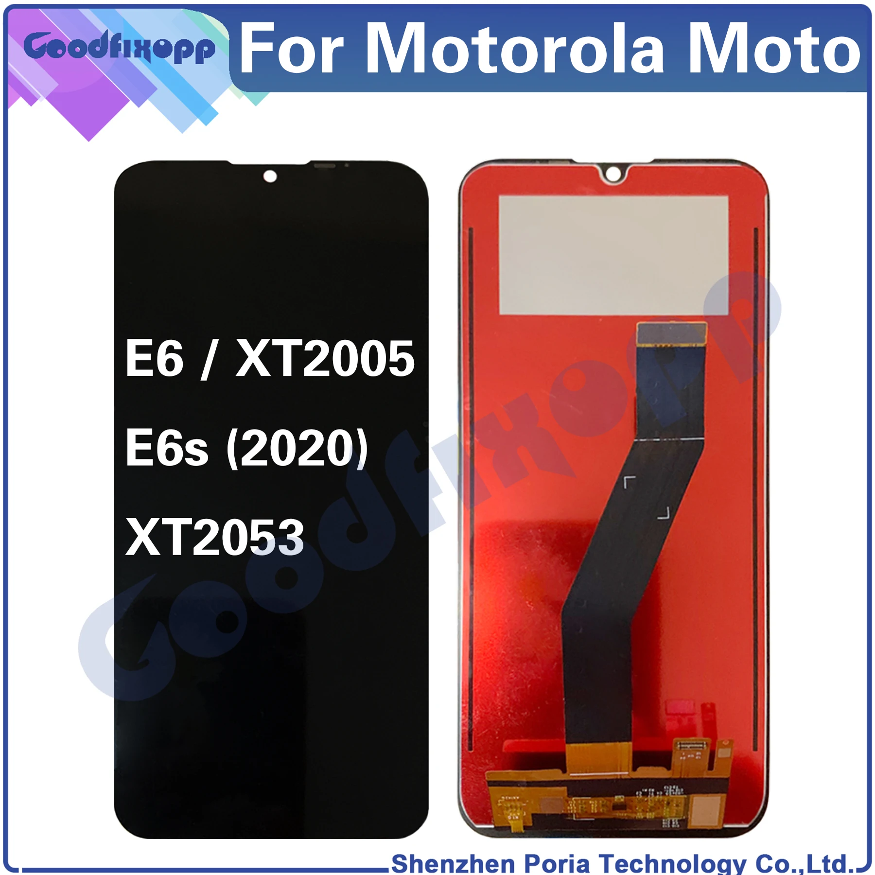 

ЖК-дисплей для Motorola Moto E6 XT2005 / E6s (2020) XT2053, сенсорный экран, дигитайзер в сборе, запчасти для ремонта, замена