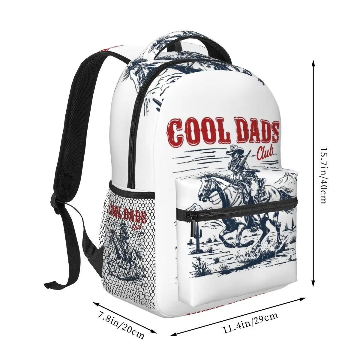 Cool Dads Club Student Backpack School Bag Hiking Travel Daypack for Boys Girls Fashion Bookbag Shoulder Bags