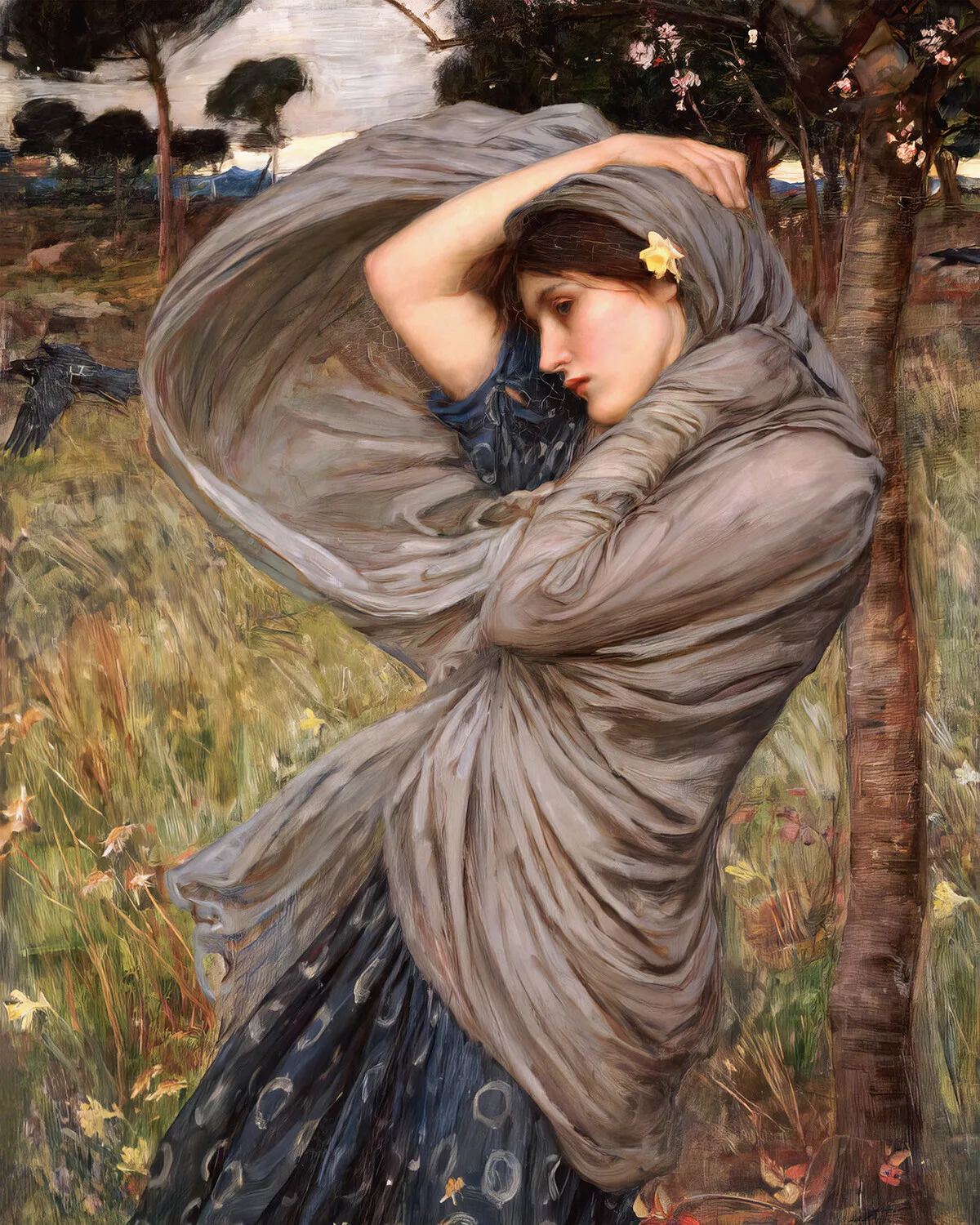 John William Waterhouse The Lady of Shalott ARTWORK PRINT Wall Poster Wall Art Rome Decoration