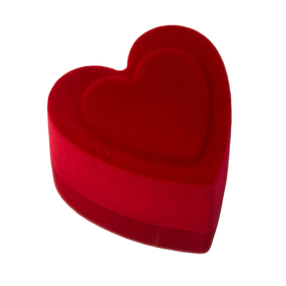 

Earring Packaging Box Plush Jewelry Display Case Velvet Jewelry Box Luxurious Valentine'S Day Gift Box For Wedding Anniversary