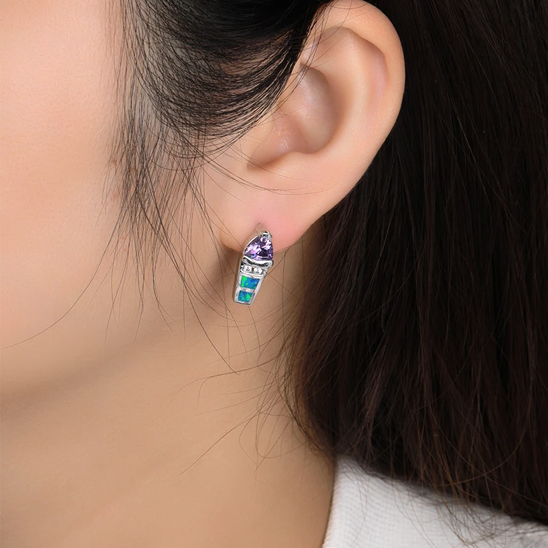 MYOP Happy land chic posture color Yingying love and joy to earrings