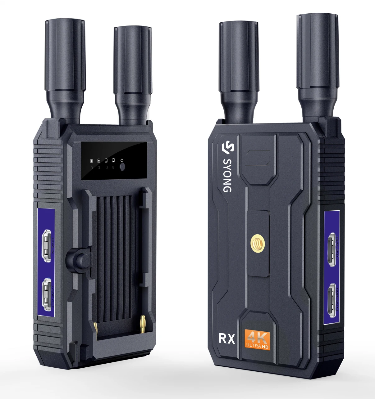 

SY Wireless HDMI 4K Transmitter Tx Rx 200m Extender 656FT Support 2.4G/5G outdoor shooting with Battery for Camera Projector