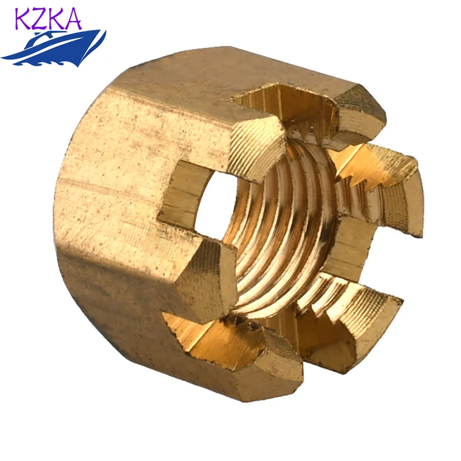 

90171-14013 Nut Castle For Yamaha Outboard Motor 2T 20HP 25HP 30HP 4T F20 F25 F40 90171-14013-00 Boat Engine Aftermarket Parts