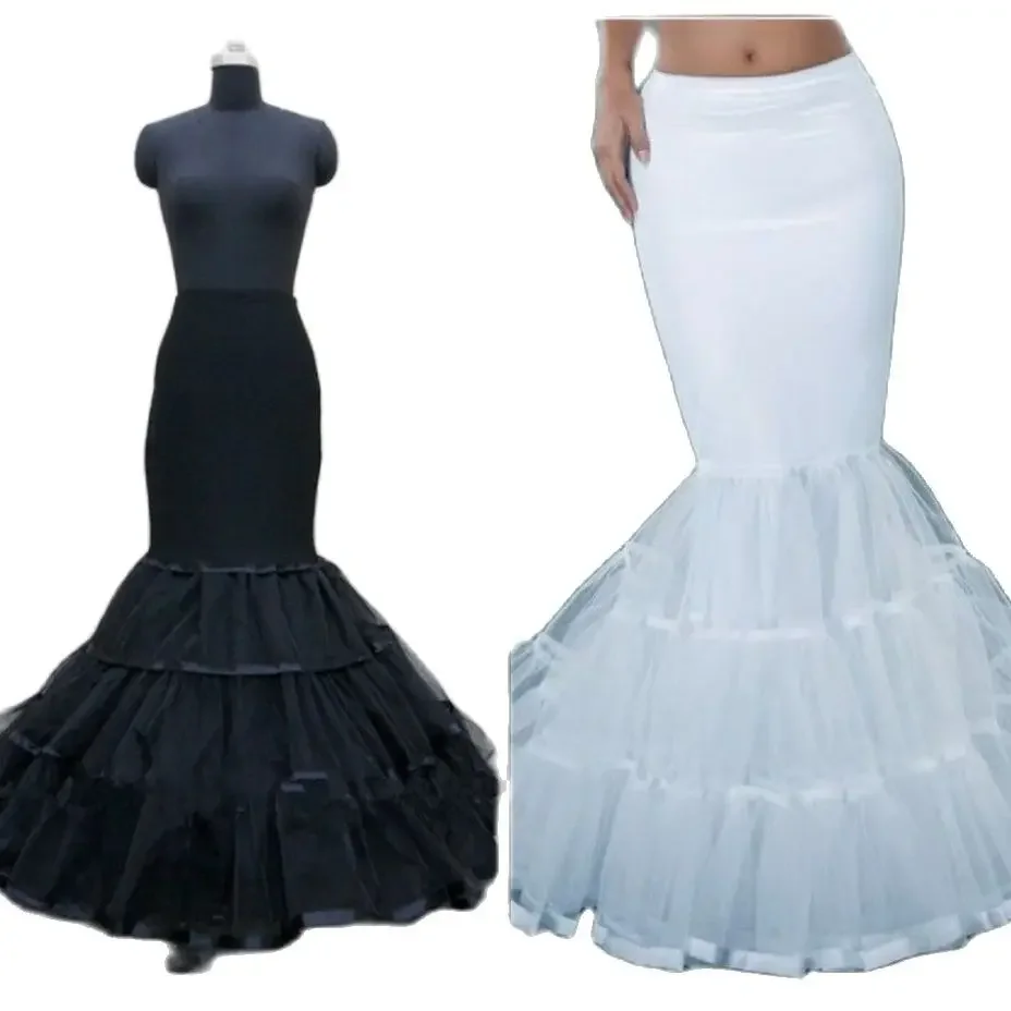 

New White Fishtail Mermaid Wedding Dress Bridal Petticoat Slips Underskirt 2024