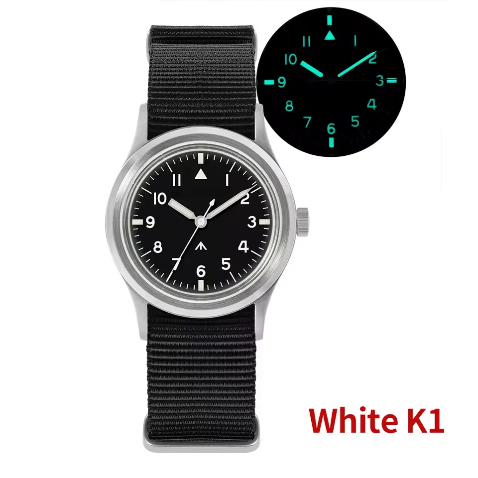 2026New Military Watch Green Luminous 38mm Men's Field Watch 24hr Display Date Function Quartz Movement Vintage Watches