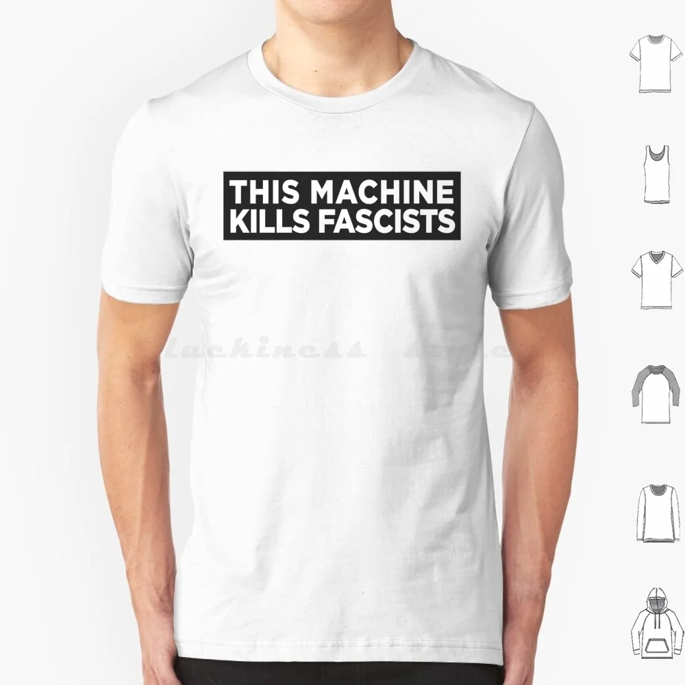 Esta máquina mata pára-choques t camisa tamanho grande 100% algodão esta máquina mata antifa política guthrie arlo commies woody guthrie