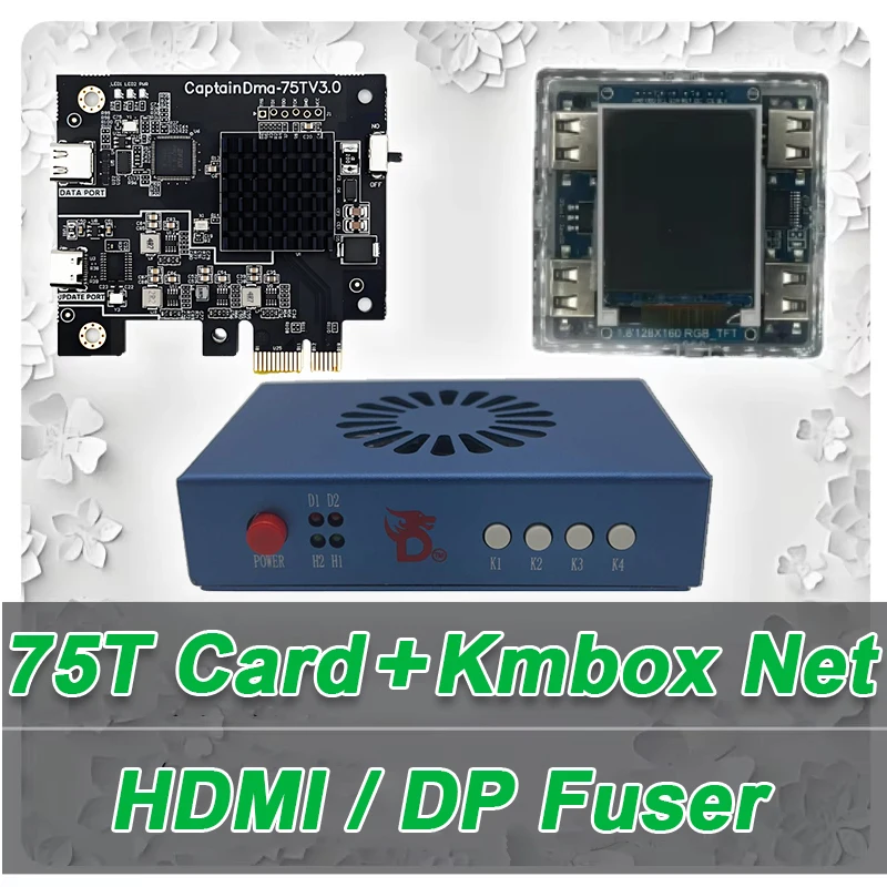 Dma Board 75t Card, Hdmi/Dp Port Fuser Overlay Synthesizer, Kmbox Net Version, Dma Hardware Bundle, Direct Memory Access Set