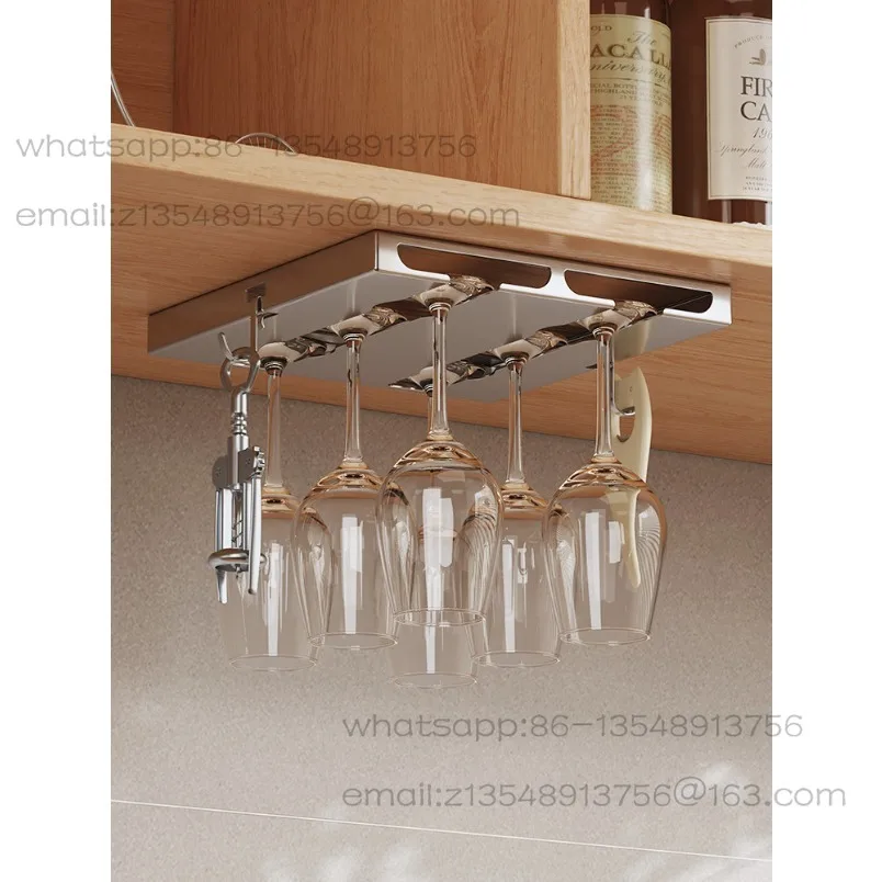 Stainless steel red wine glass rack upside down high-value goblet rack new model
