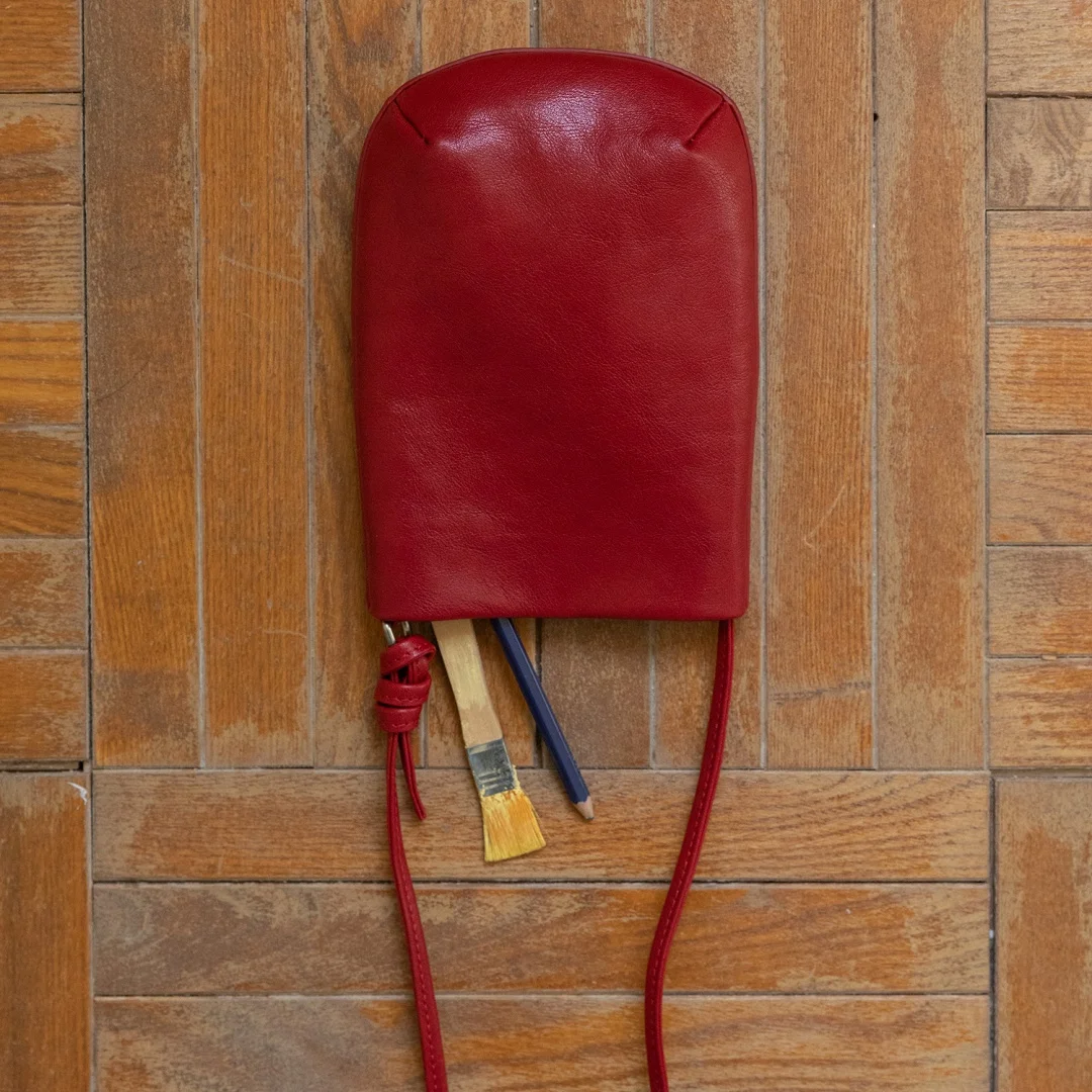 New Retro Ankara Red Crossbody Bag Niche Design High-End Phone Bag Versatile Doudou Bag Small Square Bag Holiday Gift Luxury