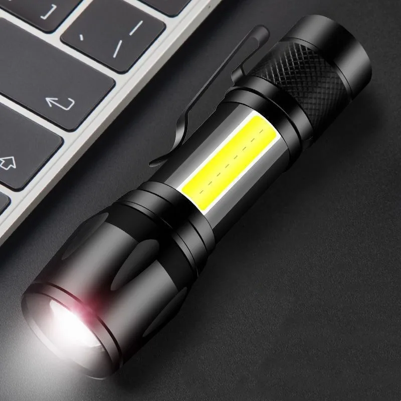 Mini Led Flashlight Built In Battery XP-G Q5 Torch Lamp Lantern Work Light rechargeable Mini Flashlight Waterproof Camping Light