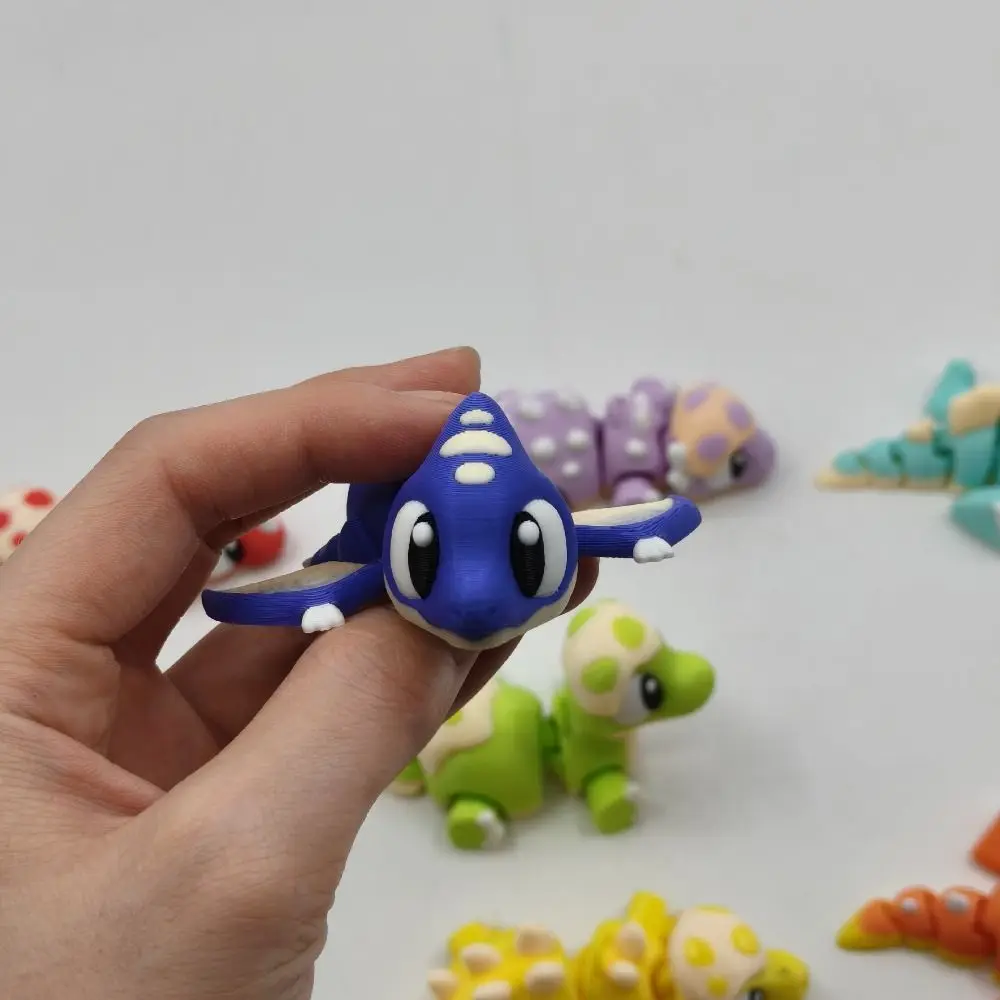 

Movable Joints 3D Printed Dragon Cartoon Handicraft 3D Rotatable Articulated Dragon Figurine Realistic