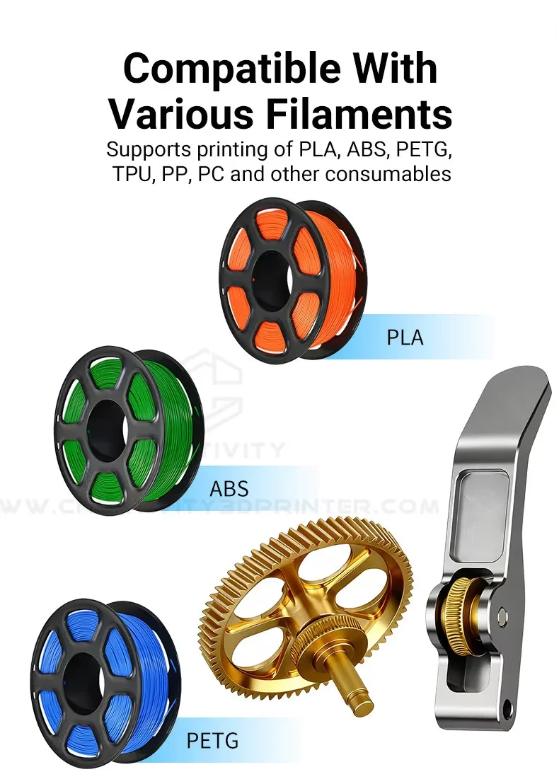 Vollmetall-Extruder-Getriebesatz aus gehärtetem Stahl für Bambu Lab A1 Mini A1 X1 X1C P1P P1S P2S DLC – Nano-beschichtetes Antriebszahnrad-Upgrade – Detail 5