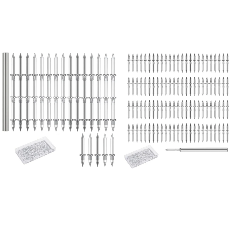 Seamless Double Head Nails Skirting Board Set with Double Heads Seamless Fixing with Hand Sleeve Tool for Baseboards