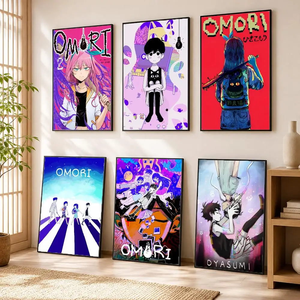 O-Omori Video Game Poster Modern Home Living Bedroom Bar Hallway Waterproof Wall Art Aesthetic Decor