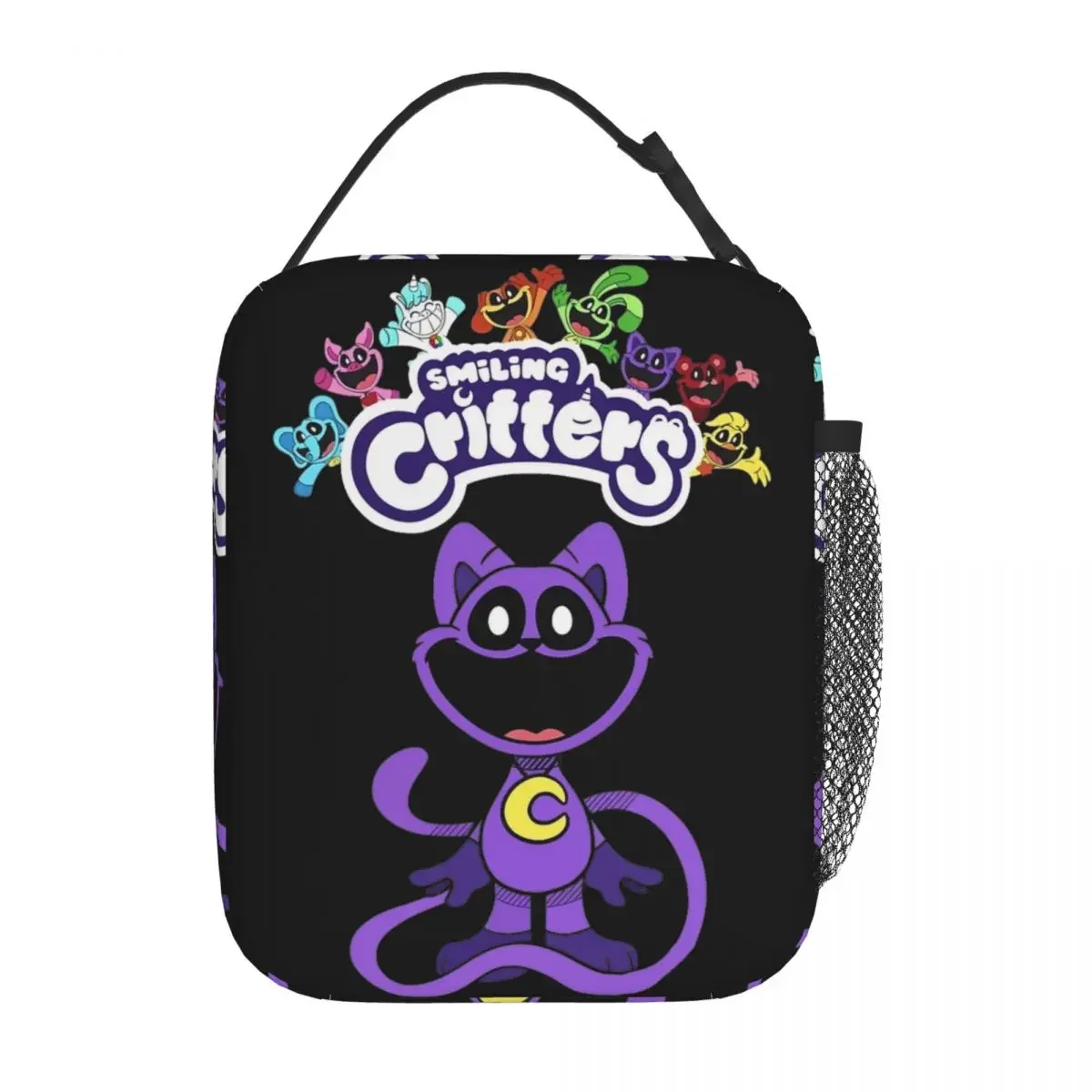 CatNap Smiling Critters borse da pranzo con isolamento termico per il viaggio borsa portatile con carattere divertente uomo donna scatola termica