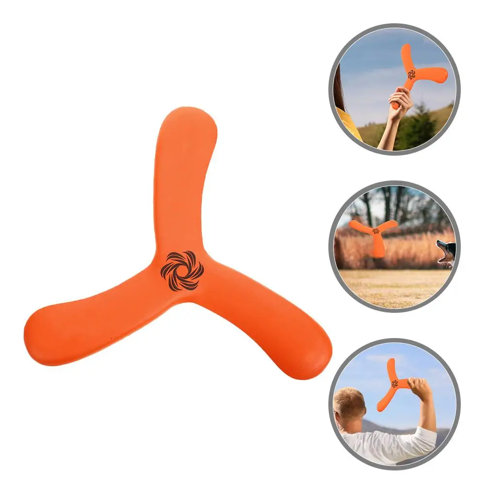 3-delig verdikte duurzame boemerang vliegende schijf outdoor vrijetijdsspel familie strand park stabiele vlucht kinderen sport speelgoed hout stijl