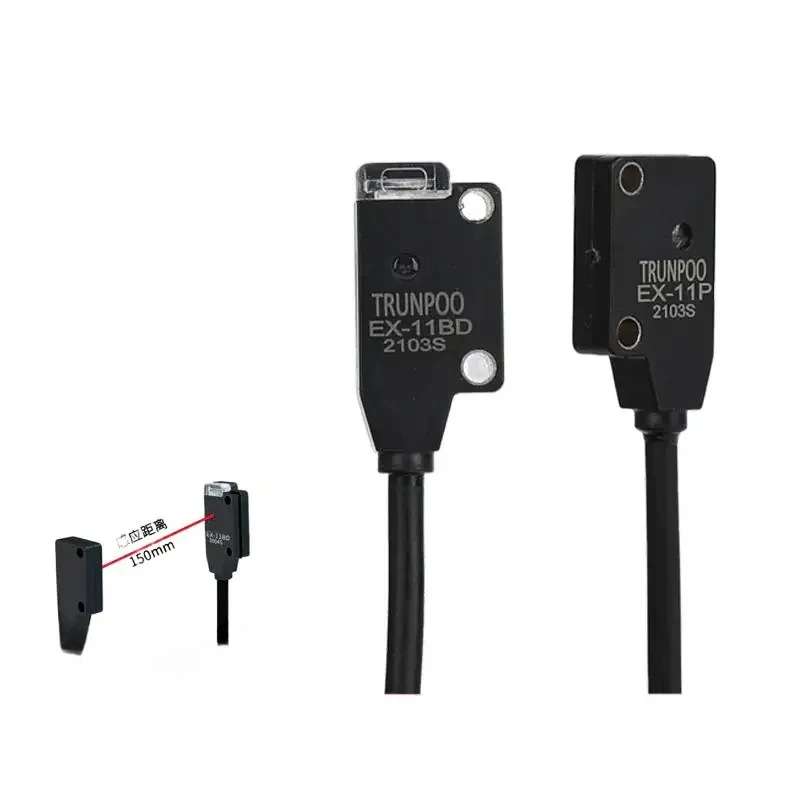 1 peça para micro-sensor interruptor fotoelétrico ultrafino tipo através do sensor pode medir o sensor frontal de objetos de 1mm