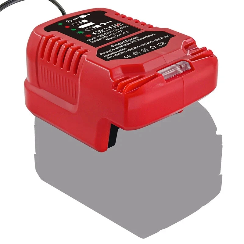 Mini Compact Car Charger For Makita For Milwaukee For Dewalt 18V Lithium Ion Battery Car Charger Cigarette Lighter Plug Charger