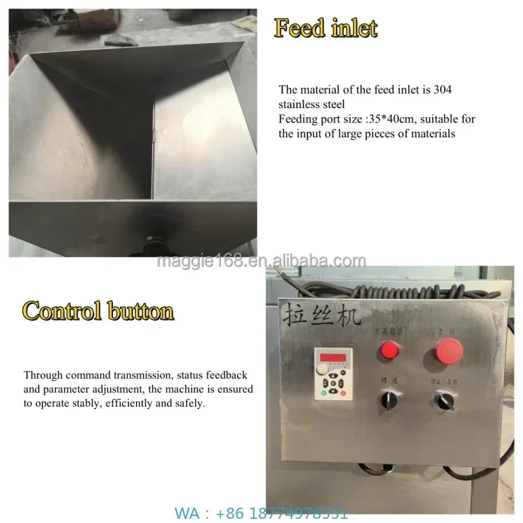 n Floss Machine New Electrical Heating Cooked Meat Cutter and Chopper for Restaurant UseHigh Performance 100kg/hour Chicke