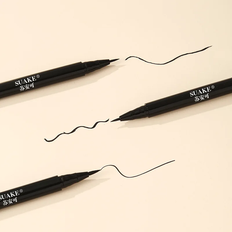 Black Smooth Liquid Eyeliner Pen Long-lasting Waterproof Not Easy To Smudged Eyeliner Ultra-fine Pen Tip Create Big Eye Makeup