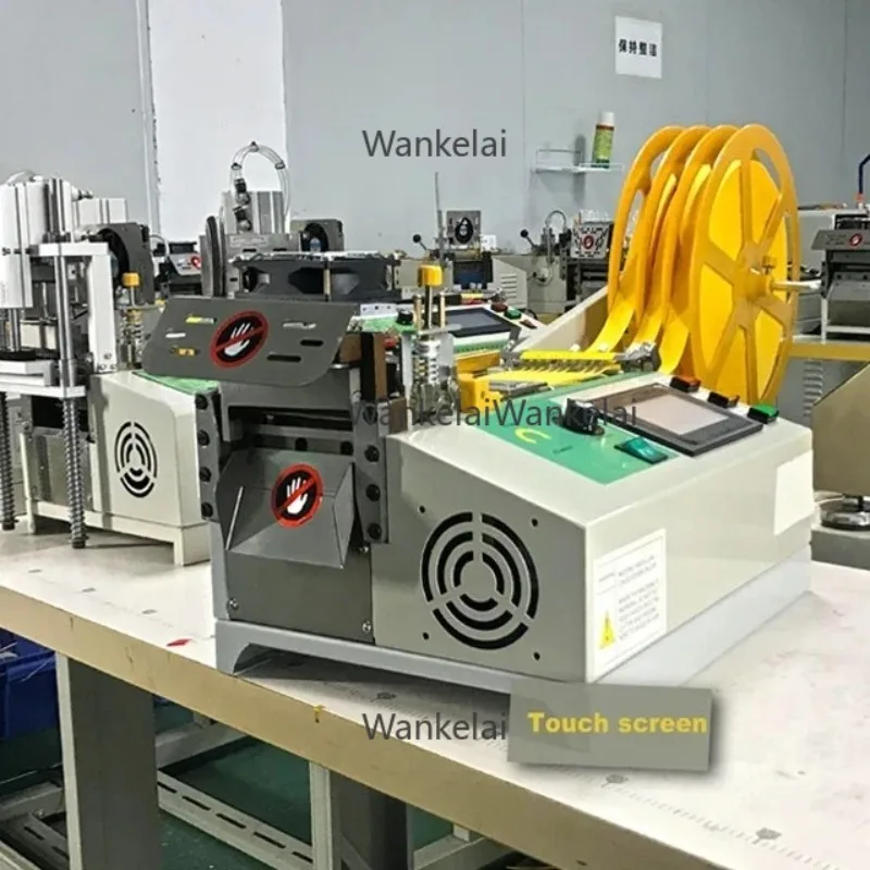 High Efficiency Digital Auto Collect Hot Cut Satin Ribbon Cutting Machine for Precision Fabric Cutting
