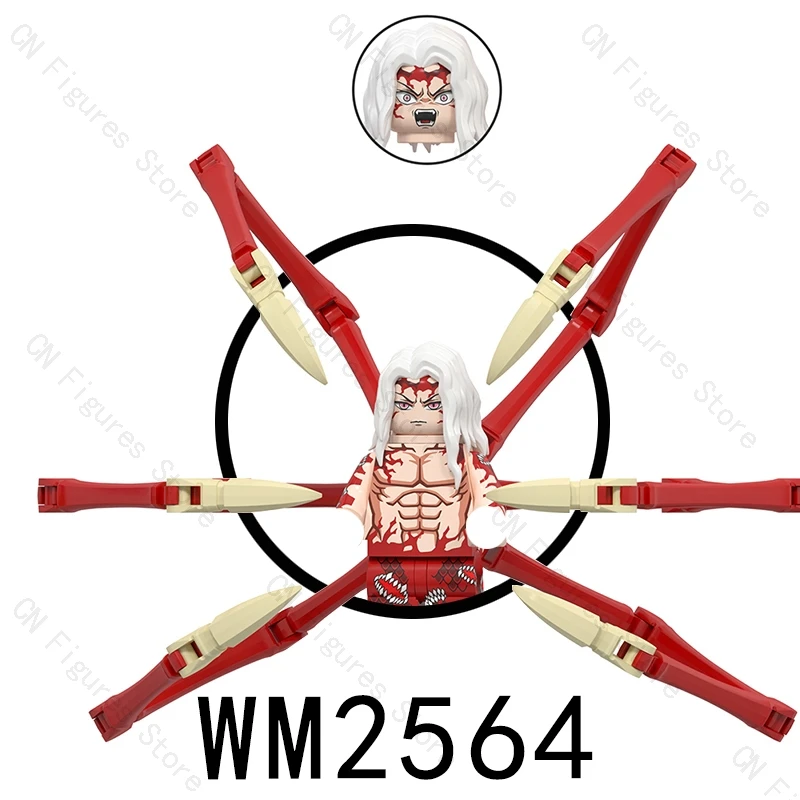 WM6137 WM6138 japon Anime démon tueur infini ville guerre samouraï épéiste Tanjirou Nezuko Mini figurines d'action blocs jouet enfants
