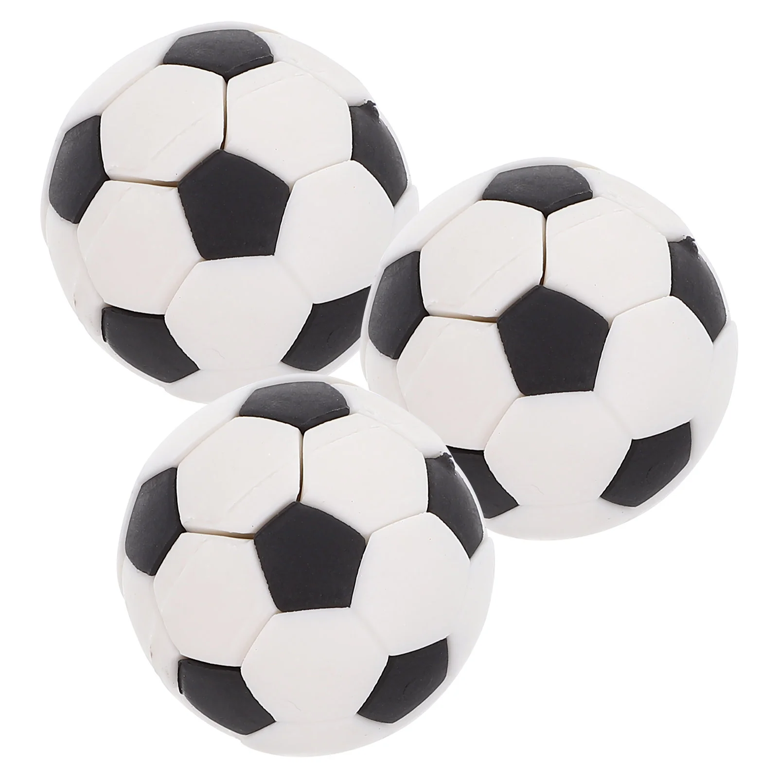 

3 Pcs Dollhouse Basketball Football Mini Decors Soccer Miniature Balls Decorate