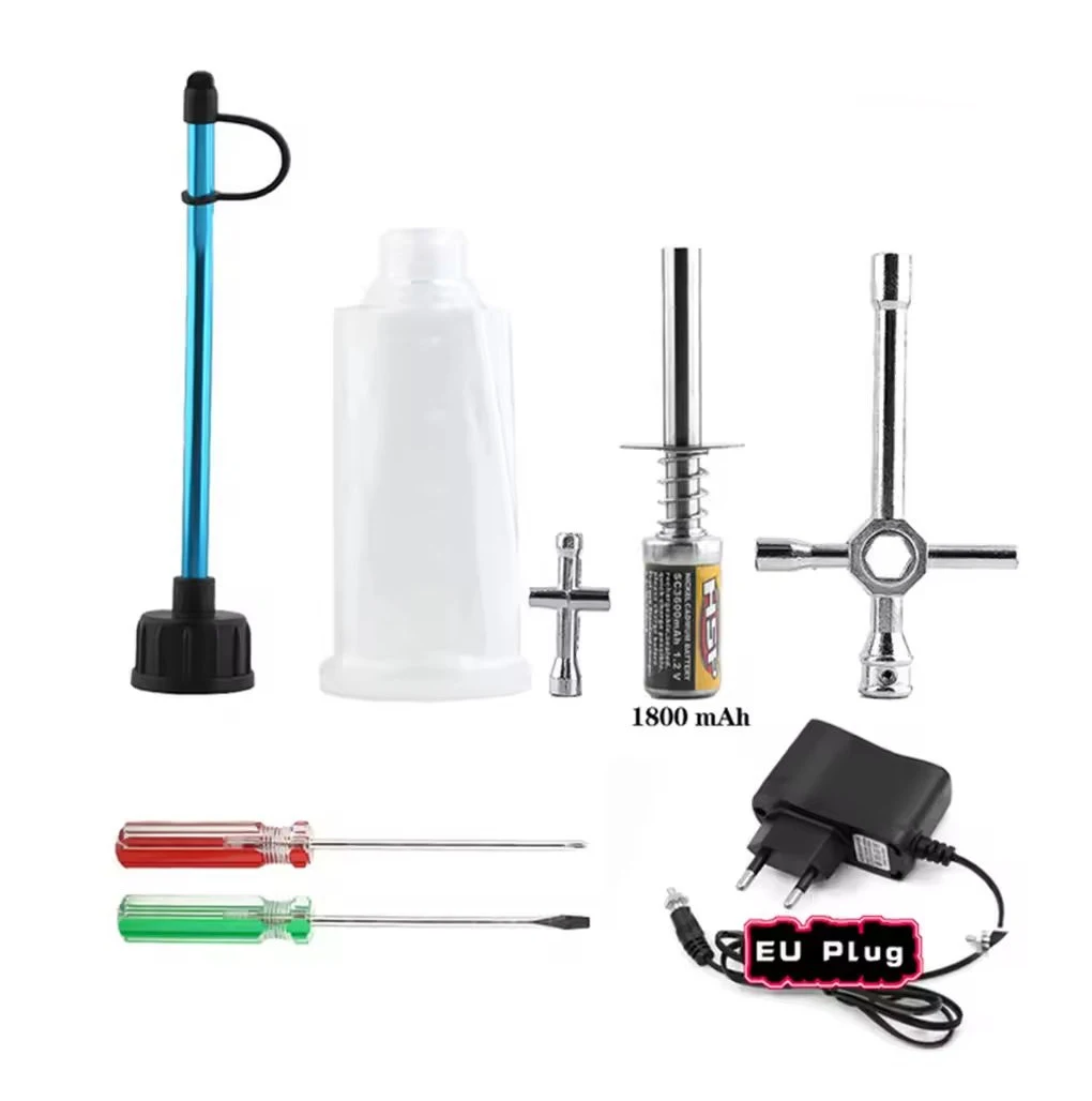 RC Nitro Motor Starter Kit Gloeibougie Ontsteker Oplader Brandstoffles voor 1/8 1/10 Schaal Auto Redcat HPI HSP