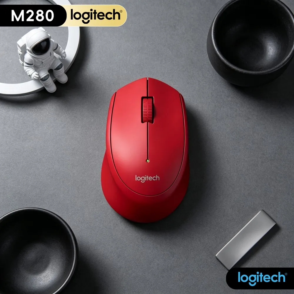 Plug Auto Detect Wireless Mouse M280 Quick Device Recognition For Laptop Desktop Notebook Home Office Everyday Computer Work