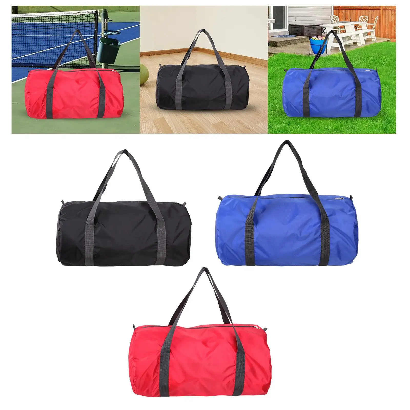 Bolsa tote de viagem para acampamento, bolsa de armazenamento, organizador, equipamento dobrável, bolsa noturna para viagens, caminhadas, esportes ao ar livre