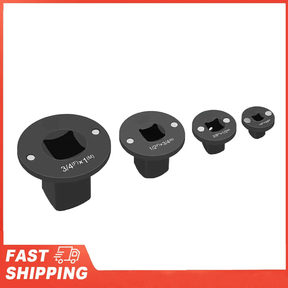 Drive Socket Set Low  Socket Adapter Magnet Holding Versatile High Strength Stainless Steel Reducing for Tight Spaces