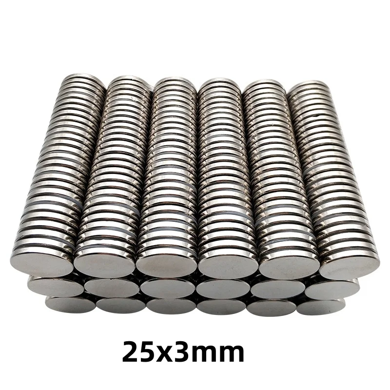 25x3mm Round magnets can be flexibly used for refrigerator attachment, office document fixing and DIY crafts  25x3mm