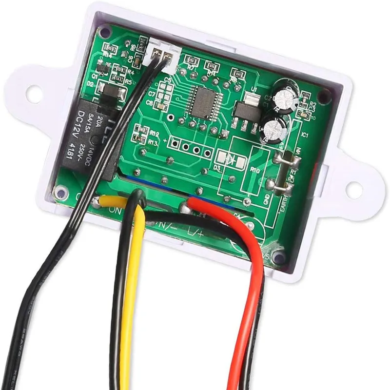 12v 24v 220V Digital LED Temperature Controller 10A Thermostat Control Switch Probe 60*45*30 mm