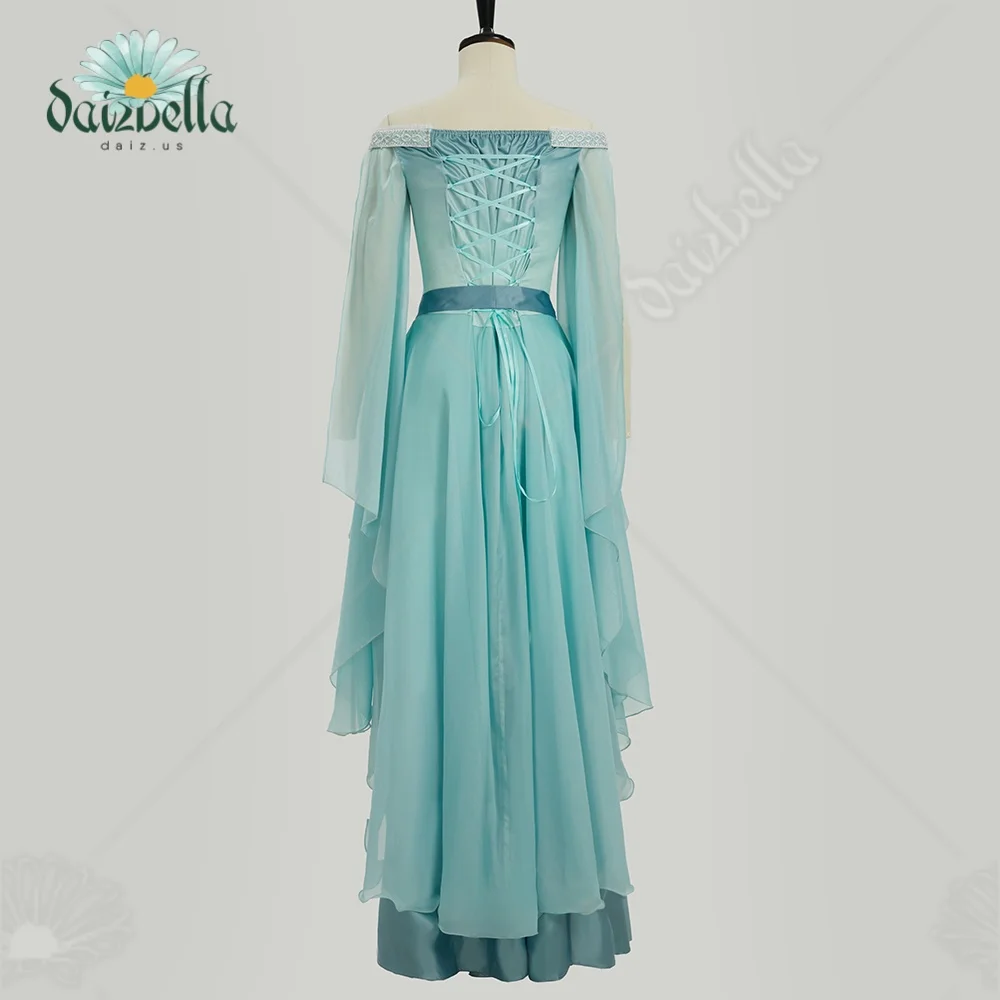 DAIZBELLA Renaissance Costume Women Retro Gradient Elf Medieval Dress for Women