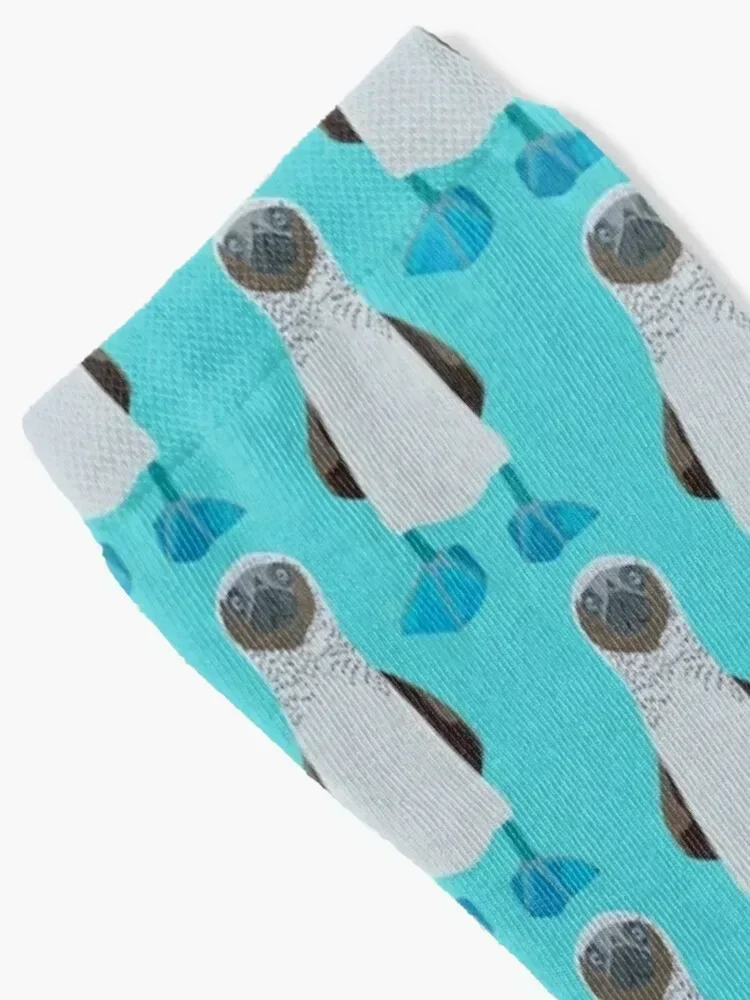 B is for Blue Footed Booby Socks custom winter thermal funny sock Designer Man Socks Women's