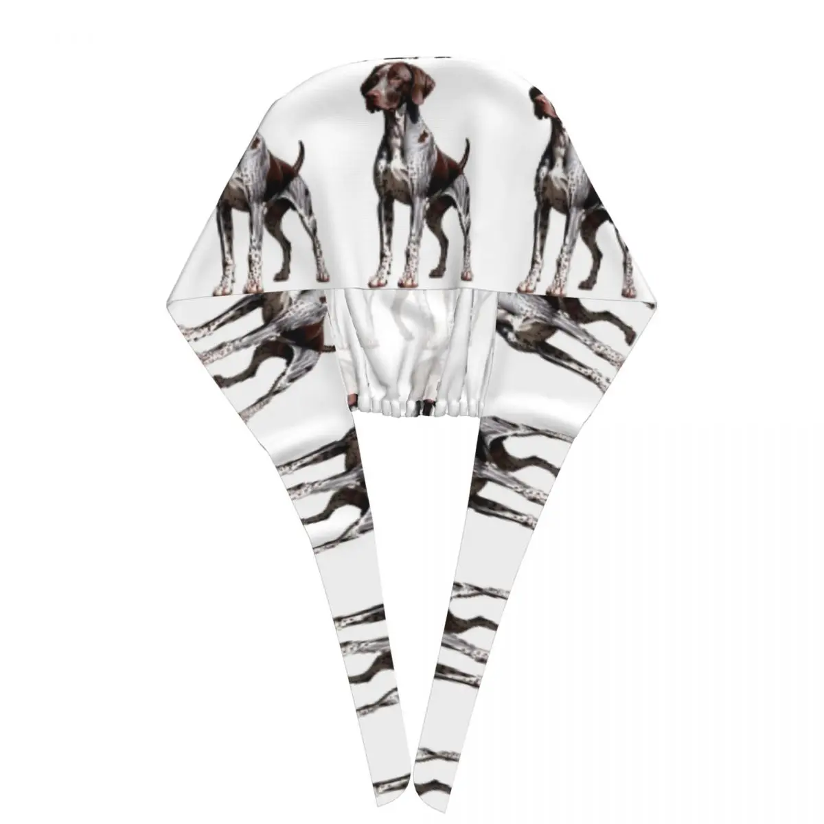 German Shorthaired Pointer Dog Bone And Paw Scrub Hat Doctor Working Surgical Cap Men Women Adjustable Nursing Caps for Dentist