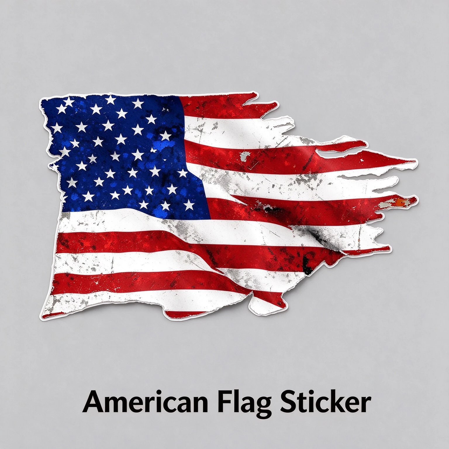 USA TATTERED Flag Car Stickers Rearview Mirror Sticker 2 Pack MIRRORED American Bumper 3D Waterproof Vinyl Decal Car Accessories