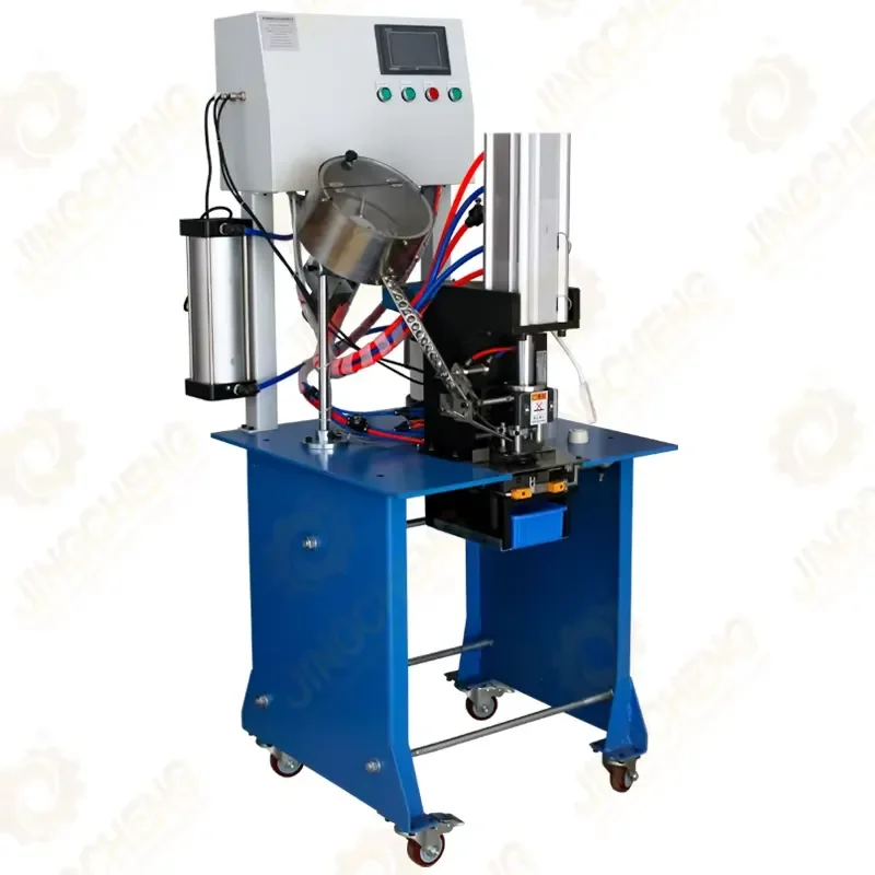 Automatic Metal Eyelet Snap Button Hole Puncher Grommet Setter Eyelet Making Riveting Machine