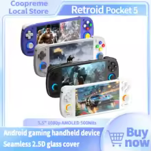 5.5 AMOLED Screen Retroid Pocket 5 Handheld Game Console
