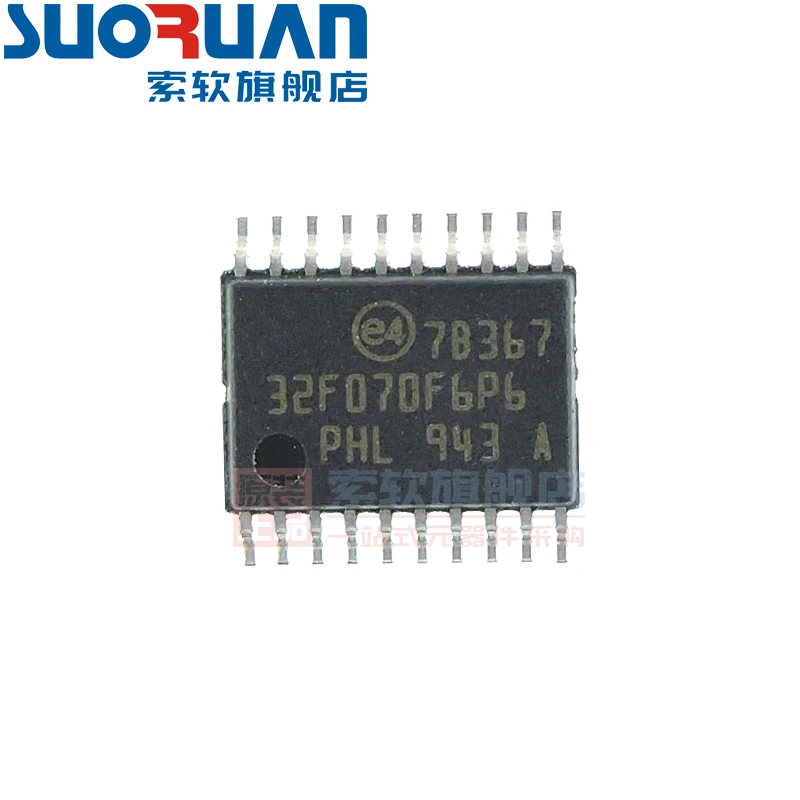 Free shipping    STM32F070F6P6 TSSOP-20 ARM Cortex-M0 32     10PCS