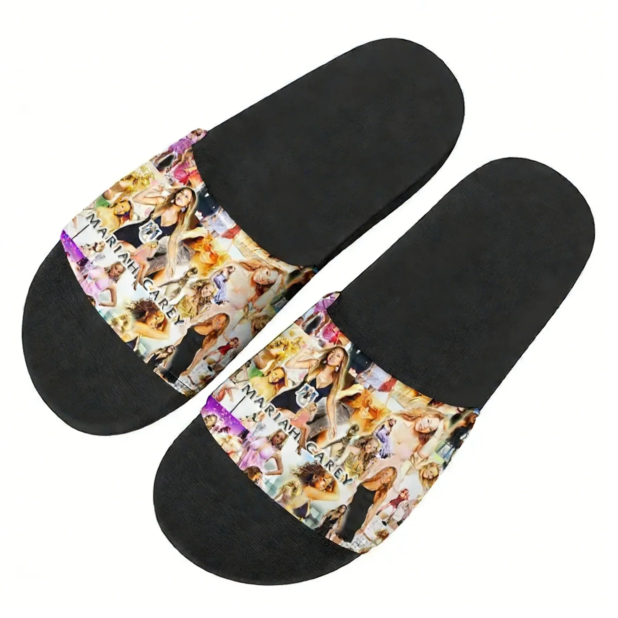 Mariah Carey Slippers Home Water Shoes Fashion Vintage Hip hop Singer Mens Womens Beach Pool Sandals Custom Summer Slipper