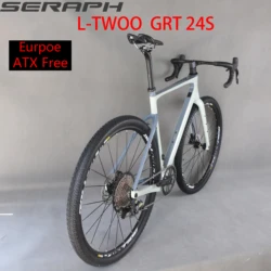 SERAPH-Carbon Gravel Bike,Full bike , Carbon bicycle ,  45C Tires, L-TWOO GRT  Groupset Aluminum Wheels,  Gravel Bikes