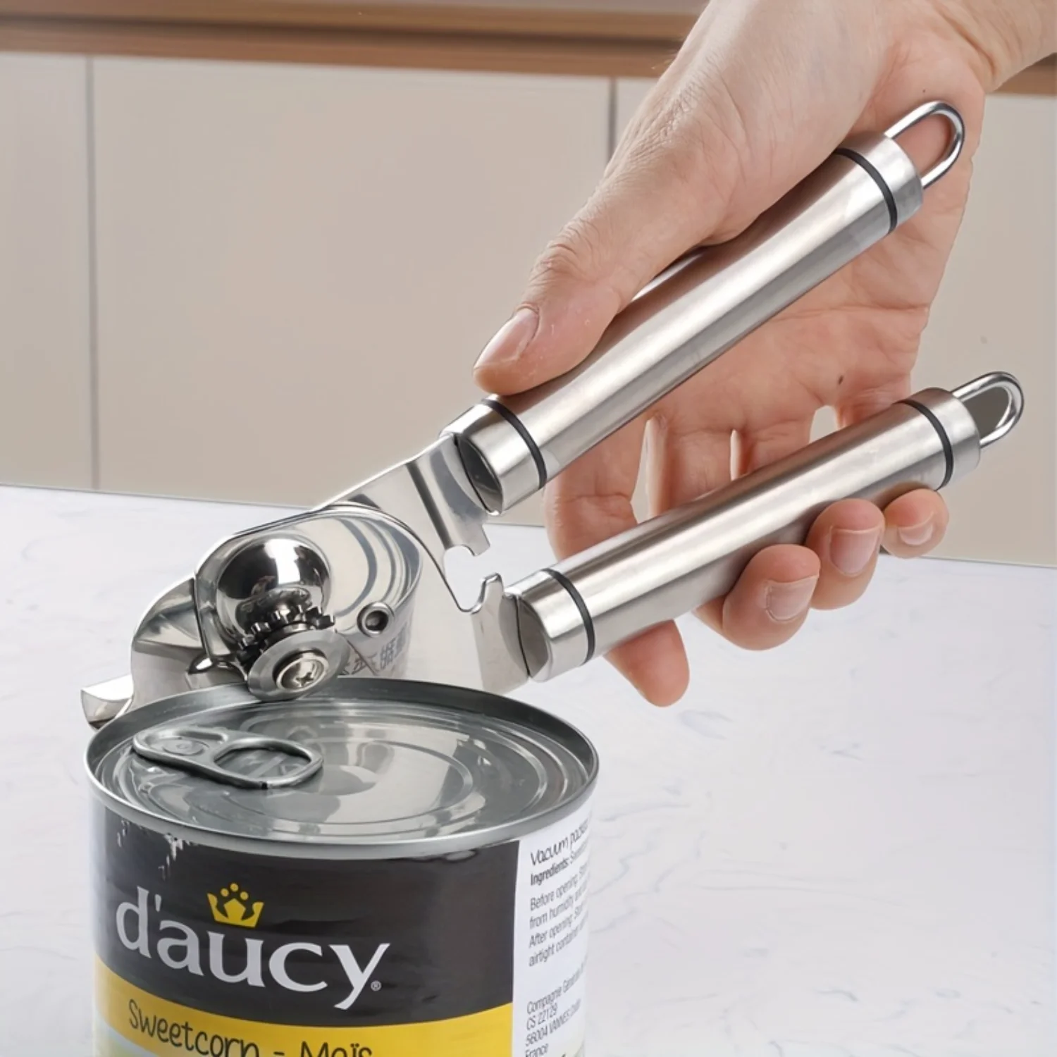 3-in-1 Multifunctional Stainless Steel Manual Can Opener, Easy Open Bottle and Jar Opener, Kitchen Tool for , Restaurants, Chris