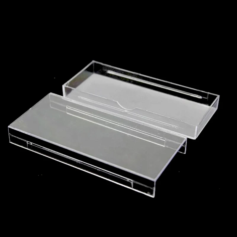 20pcs Acrylic Eyelashes Packing Box Slip Opening Drawer Design Eyelash Storage Box Cosmetic Eyelashes Empty Case Organizer