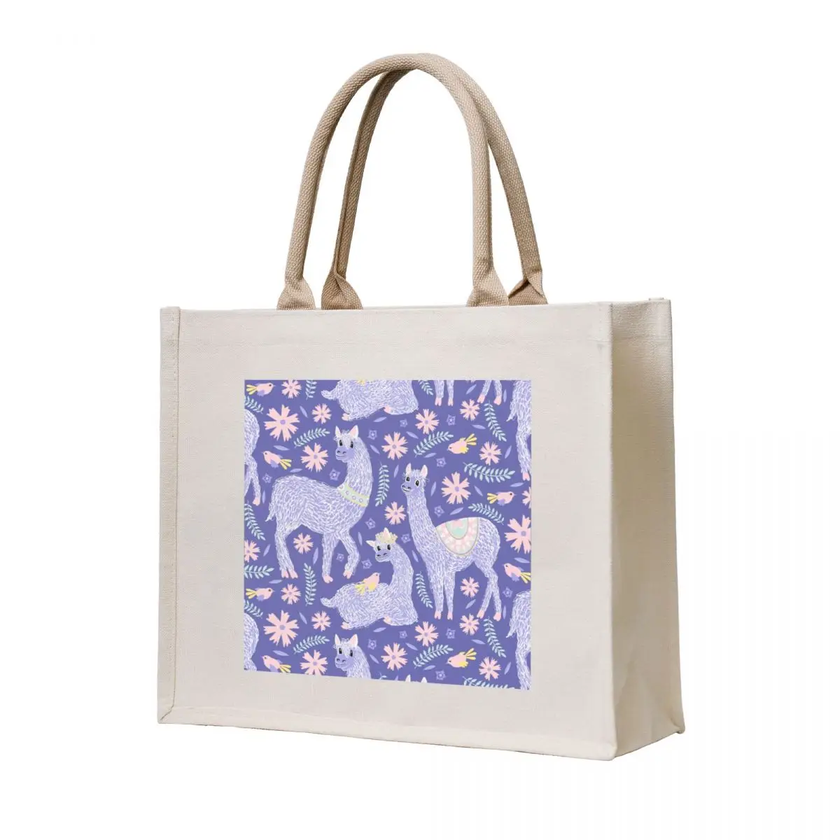 

Alpacas in the Garden very peri Tote Bag Big bag Reusable bags bags luxury women