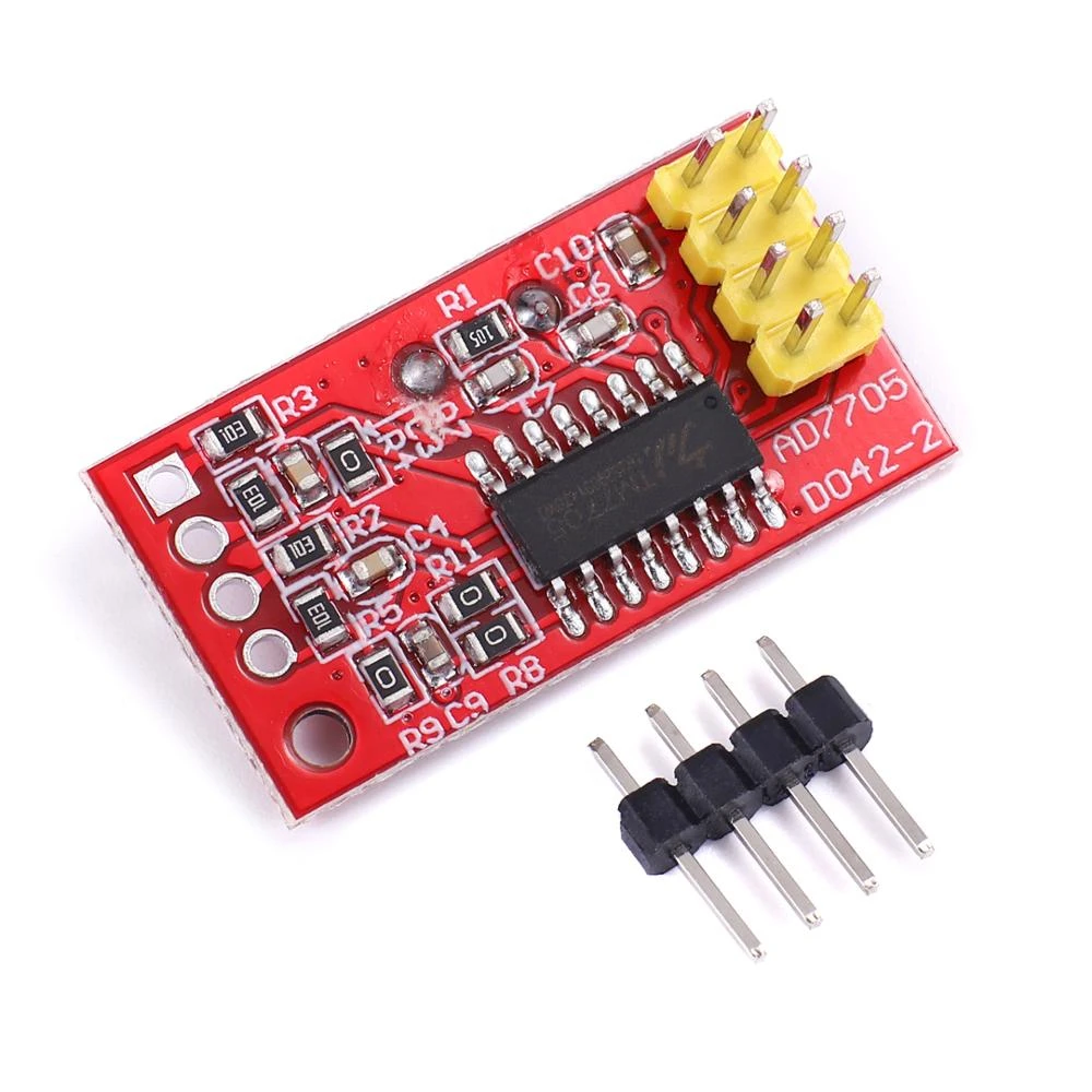 AD7705 Dual 16 bit ADC Data Acquisition Module Input Gain Programmable SPI Interface TM7705