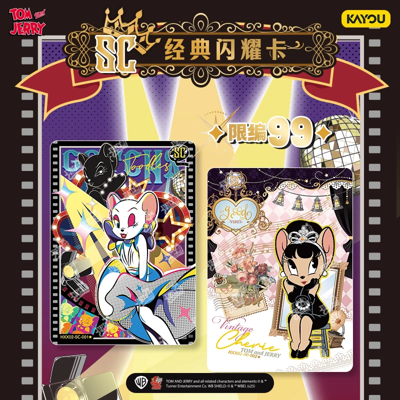 Em estoque jogo de cartas tom e jerry feliz enemigos e inimigos parte 2 animação oficial cartão periférico coleção presente