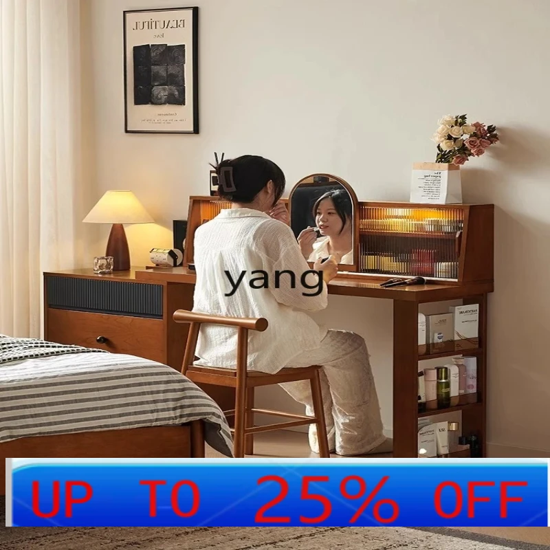 

LH medieval dresser chest cabinet integrated all solid wood makeup table bedside cabinet