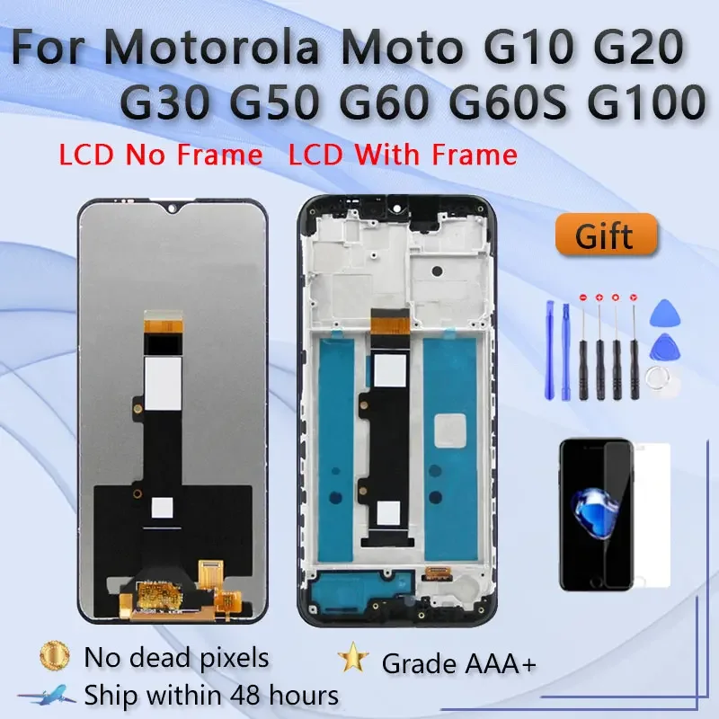 OEM LCD For Motorola Moto G10 G20 G30 G50 G50 5G G60 G60S G100 XT2127 XT2128 XT2129 XT2137 Display Touch Screen Replacement