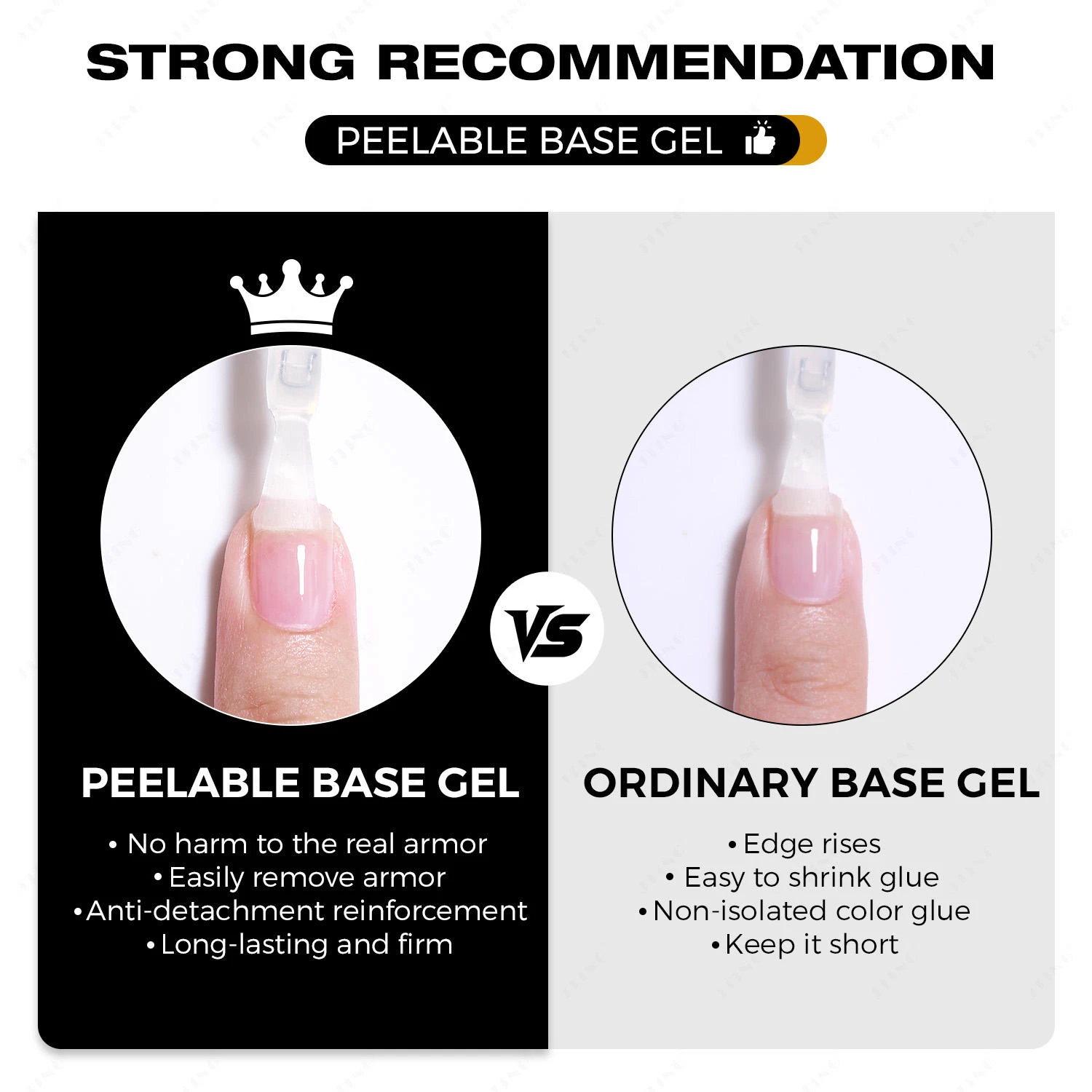 JTING 1個 15ml 新入荷 ピールオフ ベースコート ジェルネイルポリッシュ 高品質 長持ち ピールオフ ベースジェルポリッシュ